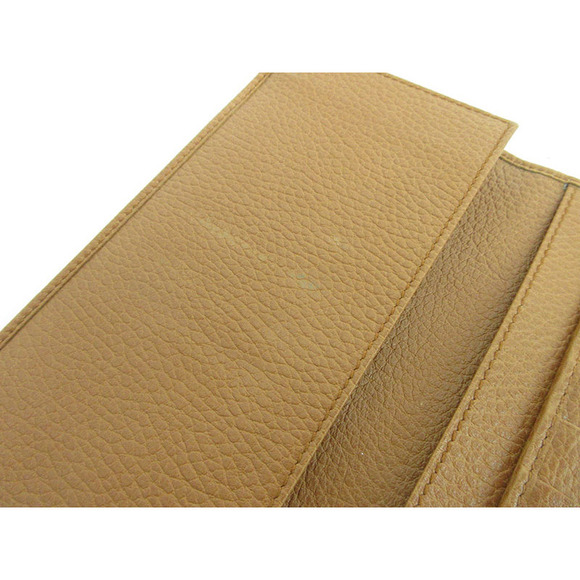 Gucci Double Hook Long Wallet Brown Leather - Picture 9 of 11